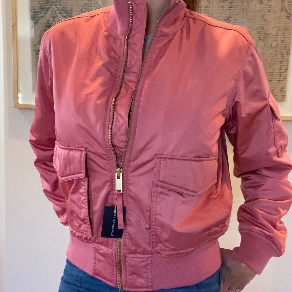 NEW Gap pink bomber jacket XS